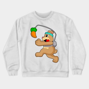 Bear Running Carrot Crewneck Sweatshirt